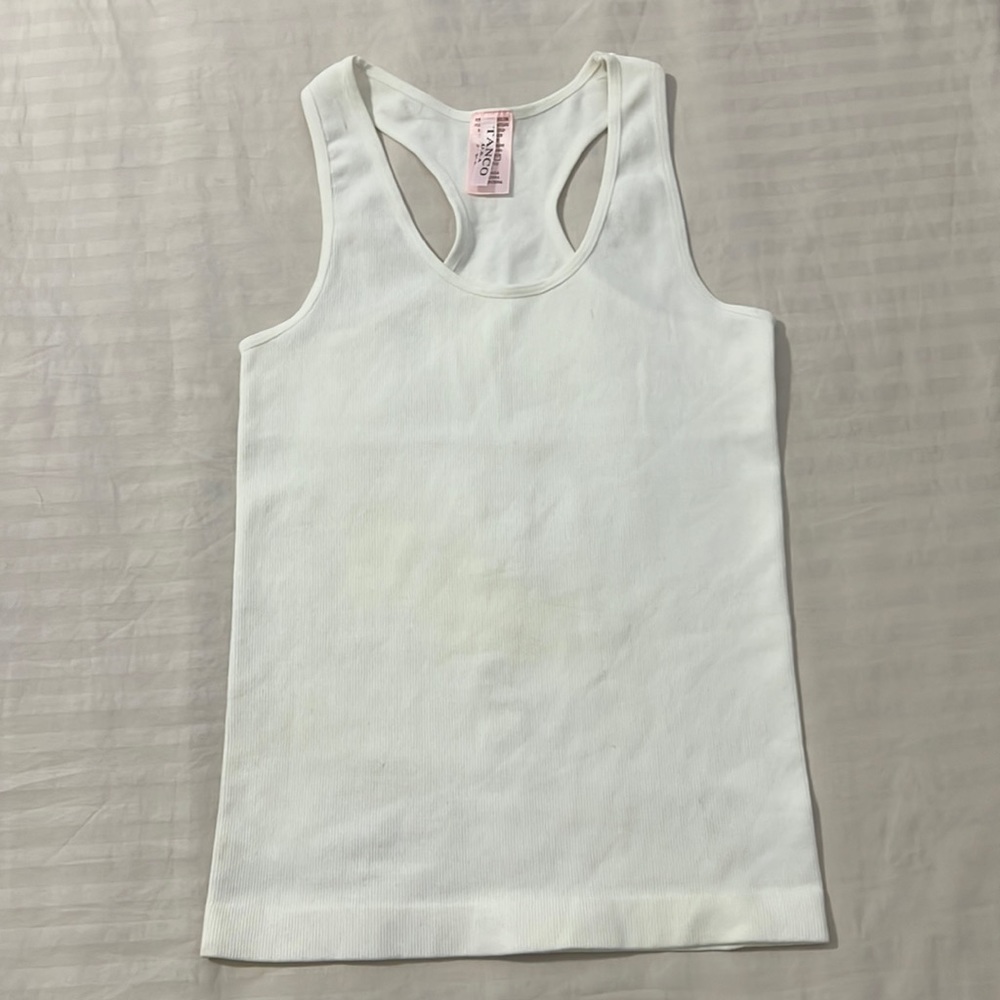 Tanco White Tank Top O/S